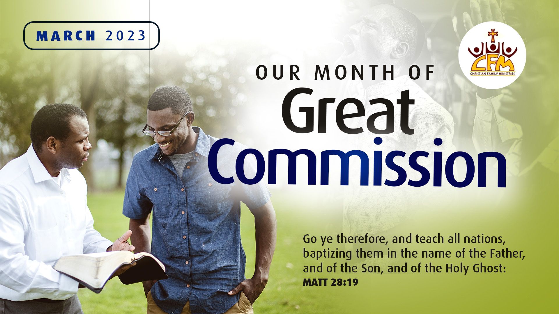March,our month Great Commission